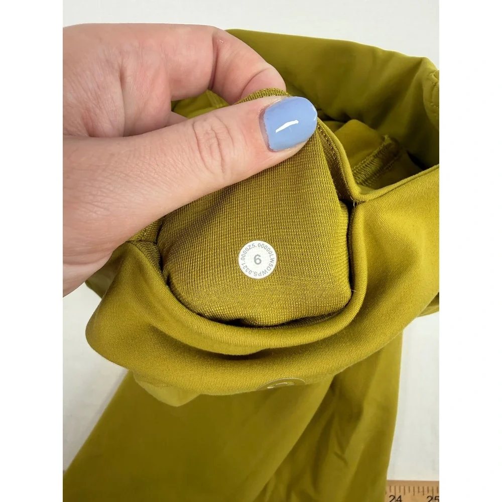 Lululemon High Rise Leggings Mustard Yellow‎ Size 6 25